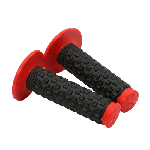 Red Waffle Grips (Pair)